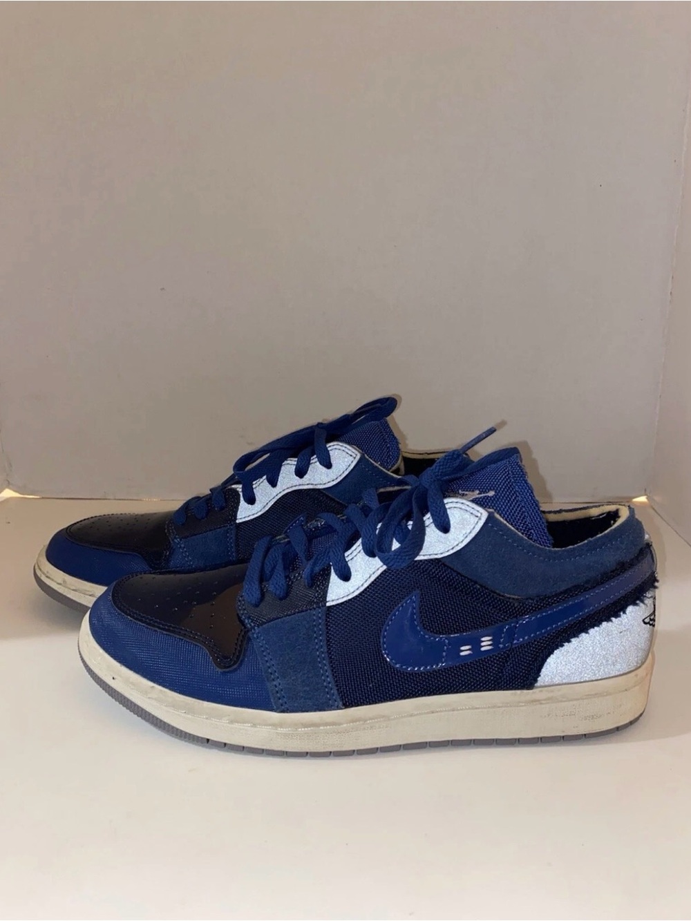 Size 8- Jordan 1 Low SE Craft Inside Out - Obsidian